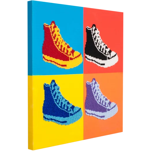 FLF-073 Кеды. Набор на холсте для вышивки бисером Волшебная Страна