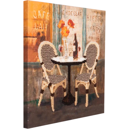 FLF-074 Kafe Lait. Набор на холсте для вышивки бисером Волшебная Страна