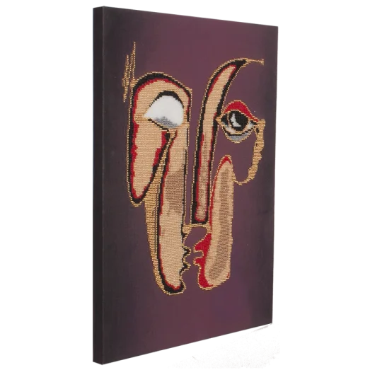 FLF-082 Лица. Набор на холсте для вышивки бисером Волшебная Страна