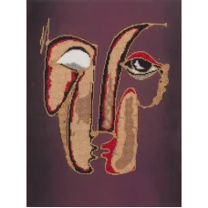 FLF-082 Лица. Набор на холсте для вышивки бисером Волшебная Страна