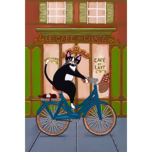 FLF-094 Прогулка по городу. Набор на холсте для вышивки бисером Волшебная Страна