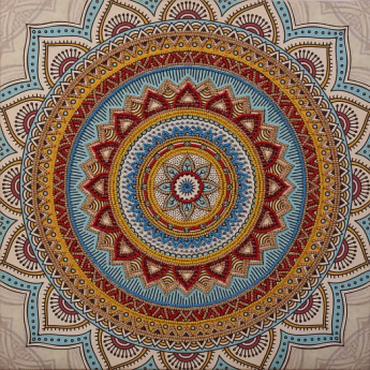 FLF-120 Мандала. Набор на холсте для вышивки бисером Волшебная Страна