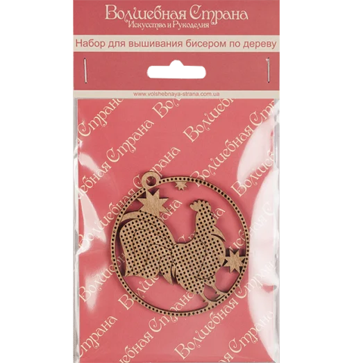 FLK-001 Набор для вышивания бисером по дереву Волшебная страна