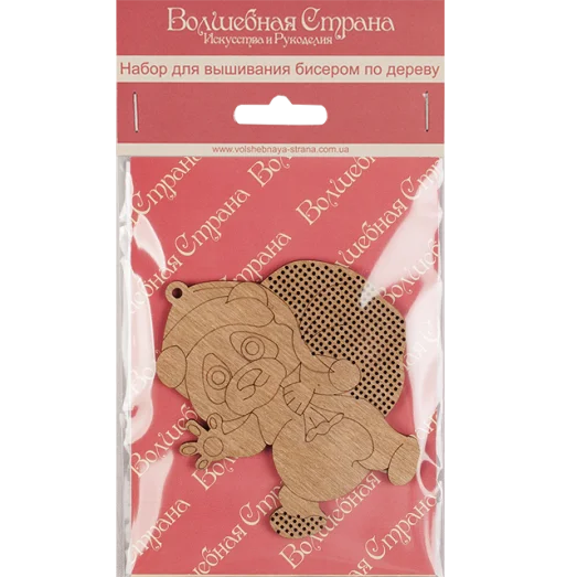 FLK-004 Набор для вышивания бисером по дереву Волшебная страна