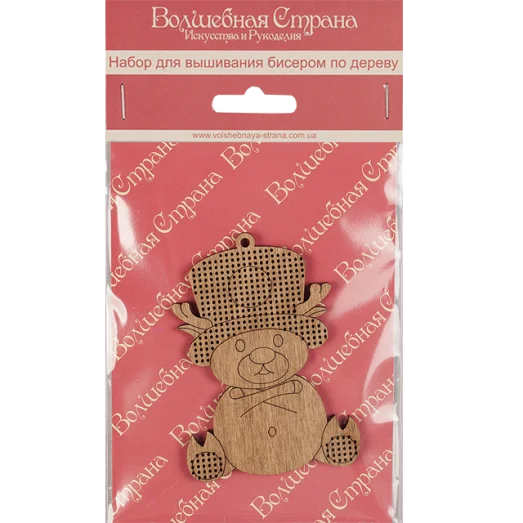 FLK-007 Набор для вышивания бисером по дереву Волшебная страна