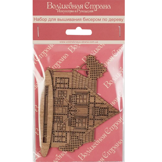 FLK-015 Набор для вышивания бисером по дереву Волшебная страна