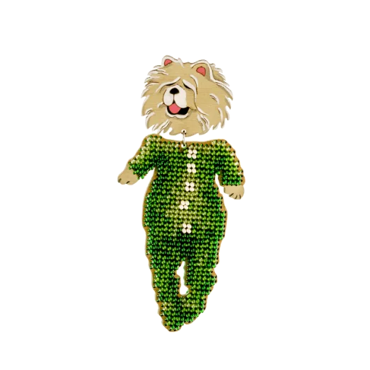 FLK-053 Набор Мишка для вышивания бисером по дереву Волшебная страна