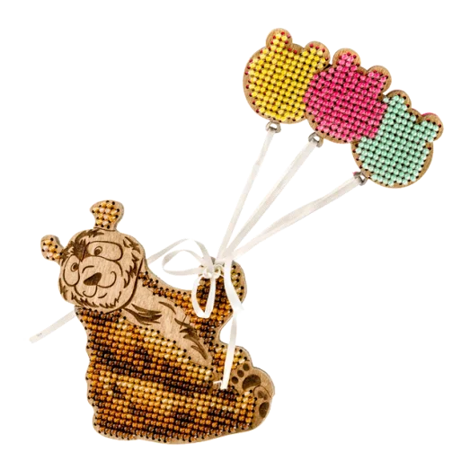 FLK-068 Набор для вышивания бисером по дереву Волшебная страна