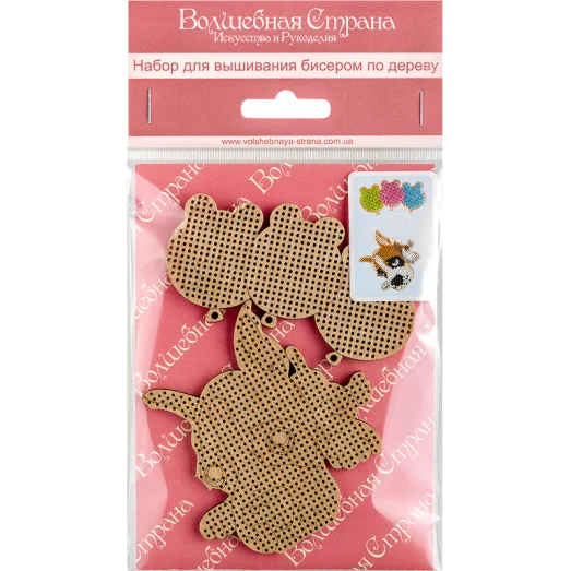FLK-069 Набор для вышивания бисером по дереву Волшебная страна