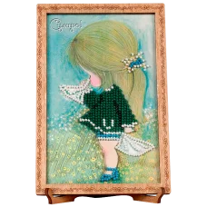 FLO-033 Открытка для вышивки бисером "Сумую!"