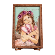 FLO-081 Открытка для вышивки бисером Для самой очаровательной!