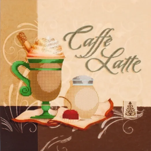 FLS-011 Caffe Latte. Схема для вышивки бисером. Волшебная Страна
