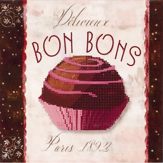 FLS-027 Bon Bons. Схема для вышивки бисером. Волшебная Страна