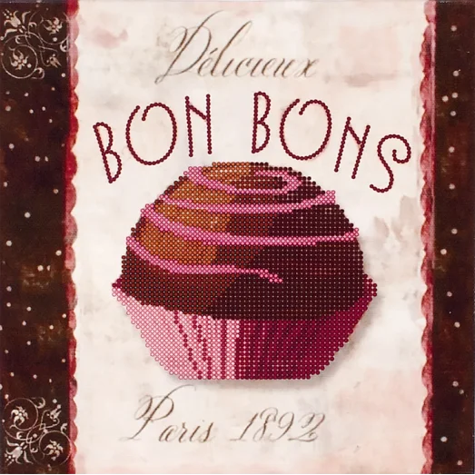 FLS-027 Bon Bons. Схема для вышивки бисером. Волшебная Страна