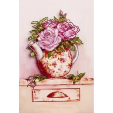 FLS-035 Розовый букет. Схема для вышивки бисером. Волшебная Страна