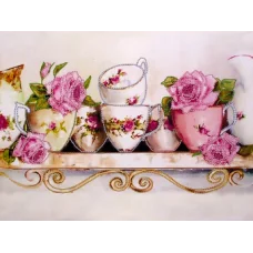 FLS-038 Чайные розы. Схема для вышивки бисером. Волшебная Страна