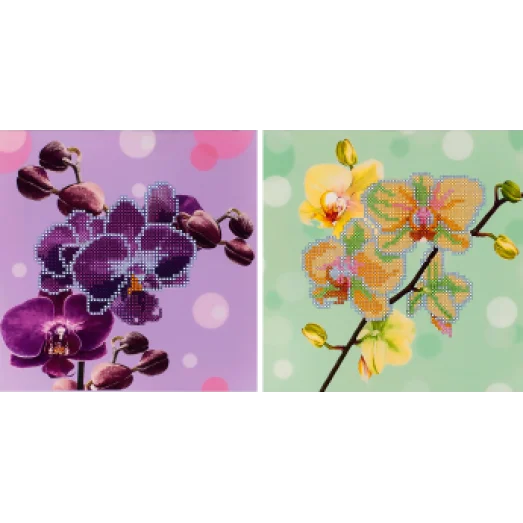 FLS-049D Орхидея. Схема для вышивки бисером. Волшебная Страна