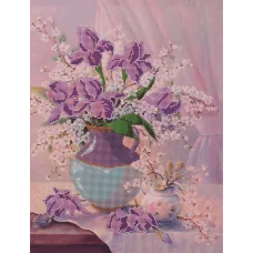 FLS-082 Ирисы. Схема для вышивки бисером. Волшебная Страна