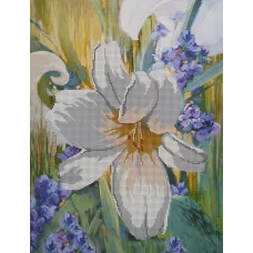 FLS-090 Белая лилия. Схема для вышивки бисером. Волшебная Страна