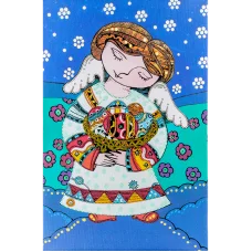 FLS-131 Пасхальный ангел. Схема для вышивки бисером. Волшебная Страна