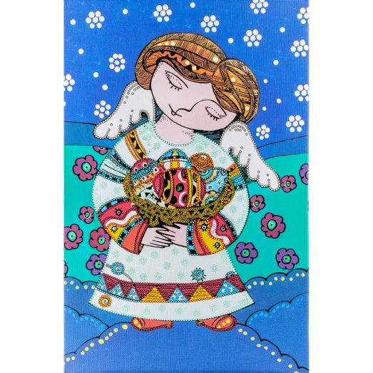 FLS-131 Пасхальный ангел. Схема для вышивки бисером. Волшебная Страна