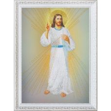 Р-307 Икона Иисус, уповаю на Тебя. Набор для вышивки бисером. ТМ Картины Бисером