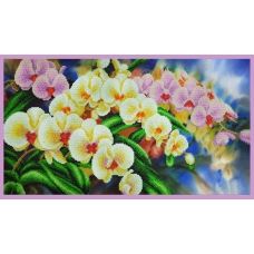 Р-308 Орхидеи в саду. Набор для вышивки бисером. ТМ Картины Бисером