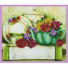 Р-333 Цветочный чай. Набор для вышивки бисером. ТМ Картины Бисером