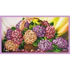 Р-336 Натюрморт с гортензией. Набор для вышивки бисером. ТМ Картины Бисером