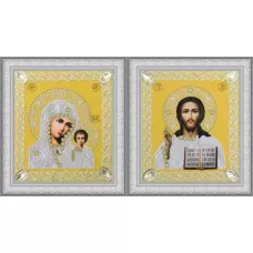 Р-365 Набор венчальных икон (золото). Набор для вышивки бисером. ТМ Картины Бисером