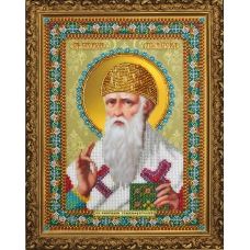 Р-380 Икона Святителя Спиридона Тримифунтского. Набор для вышивки бисером. ТМ Картины Бисером
