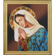 Р-358 Молящаяся Дева Мария. Набор для вышивки бисером. ТМ Картины Бисером