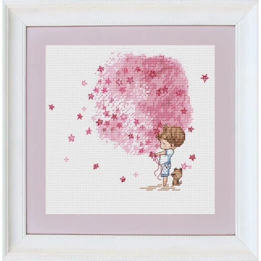 VN-009 Воздушный шарик. Набор для вышивки нитками. ТМ Olanta