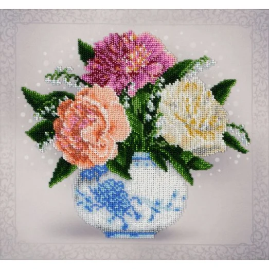 ТН-0802 Цветочный этюд. Набор для вышивки бисером ТМ ВДВ