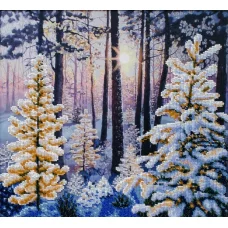 ТН-0983 Зимний восход. Набор для вышивки бисером ТМ ВДВ
