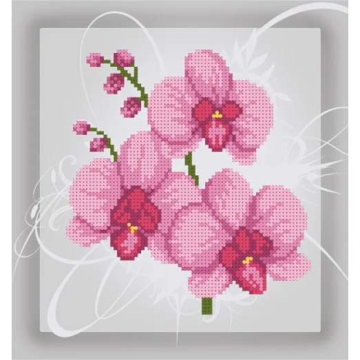 Т-0994 Орхидея розовая. Схема для вышивки бисером. ТМ ВДВ