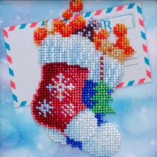 ТН-1075 Весёлых праздников. Набор для вышивки бисером ТМ ВДВ