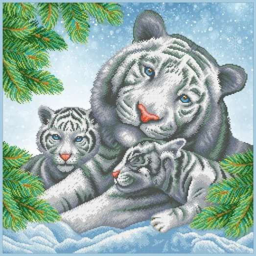 Т-1094 Мамины пушистики. Схема для вышивки бисером. ТМ ВДВ