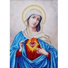 Т-1099 Священное сердце Марии. Схема для вышивки бисером. ТМ ВДВ