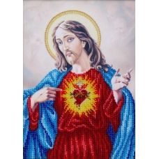 Т-1098 Священное сердце Иисуса. Схема для вышивки бисером. ТМ ВДВ