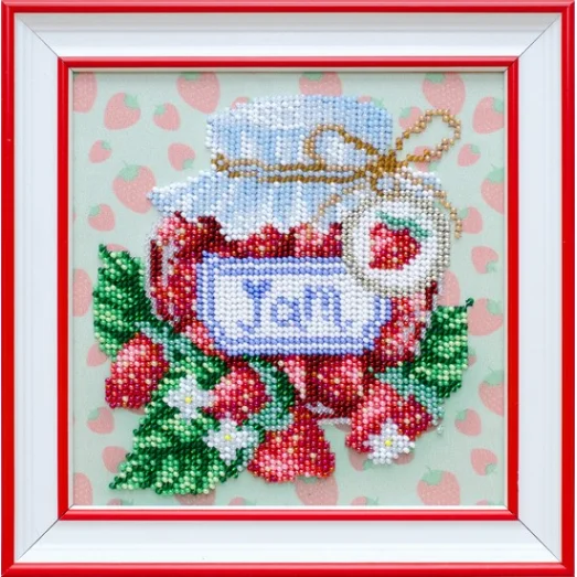 Т-1119 Клубничный джем. Схема для вышивки бисером. ТМ ВДВ