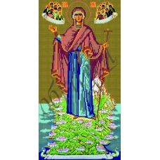 КМИ-3002 Икона Божией Матери Игумении Горы Афонской. Схема для вышивки бисером Краина Моих Мрий