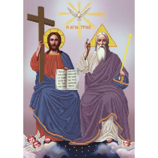 КМИ-3038 Бог - Троица Отец, Сын и Дух Святой. Схема для вышивки бисером Краина Моих Мрий