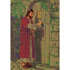 КМР-3040 Иисус стучится в твою дверь. Схема для вышивки бисером Краина Моих Мрий