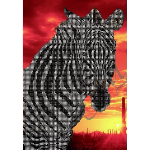 КМР-3083 Зебра. Схема для вышивки бисером Краина Моих Мрий