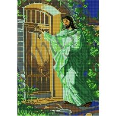 КМР-3108 Иисус стучится в дверь. Схема для вышивки бисером Краина Моих Мрий