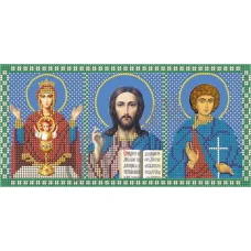 КМТ-4007 Триптих Молитва от недуга пьянства. Схема для вышивки бисером Краина Моих Мрий