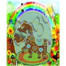 КМР-4030 Солнечная лошадь. Схема для вышивки бисером Краина Моих Мрий