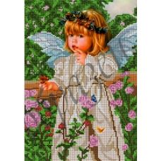 КМР-4150 Ангелочек и бабочки. Схема для вышивки бисером Краина Моих Мрий