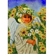 КМР-4161 Ангелочек с цветами. Схема для вышивки бисером Краина Моих Мрий